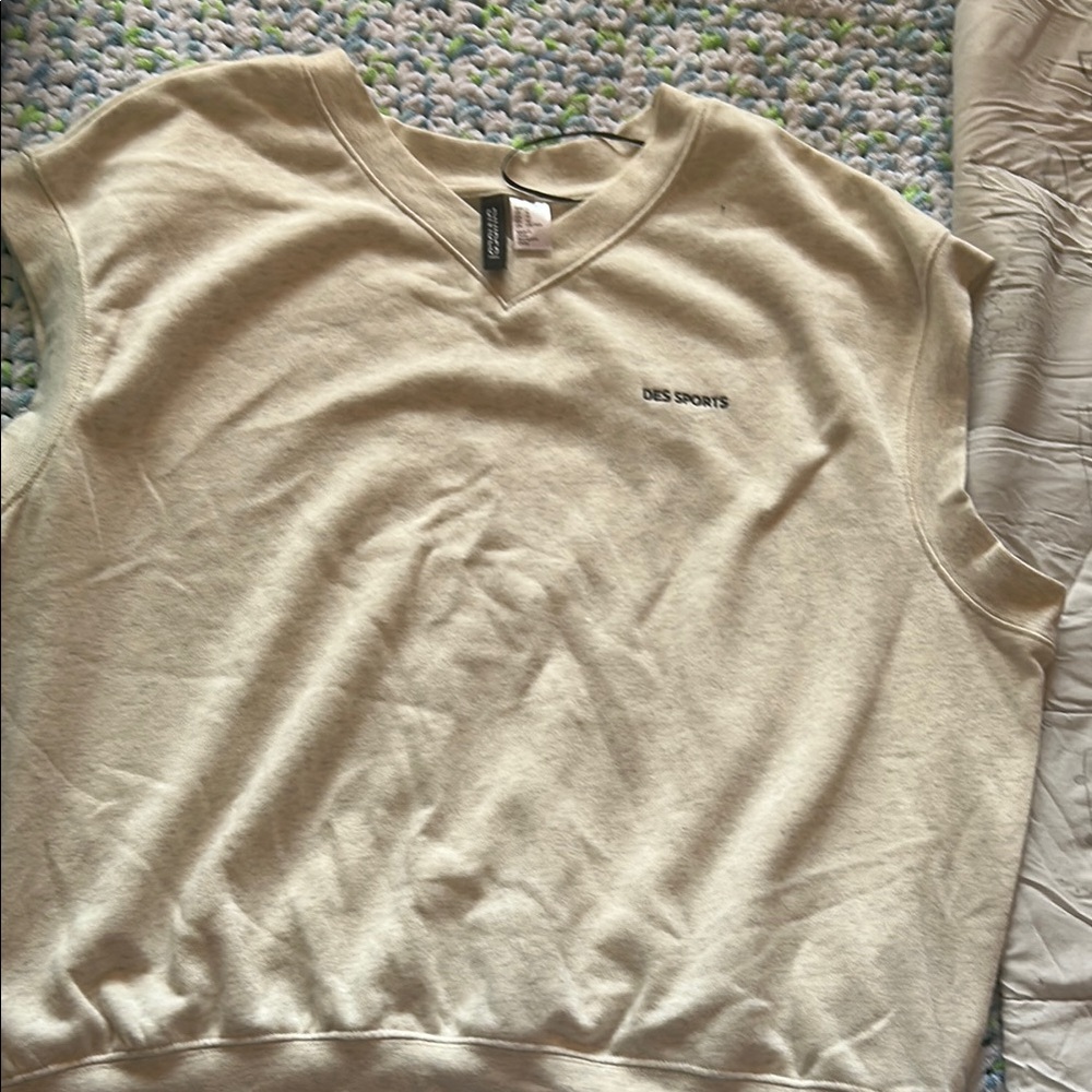 DES Sports Cream Sleeveless Top